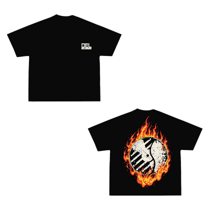 DEL RECORDS FLAMES TEE