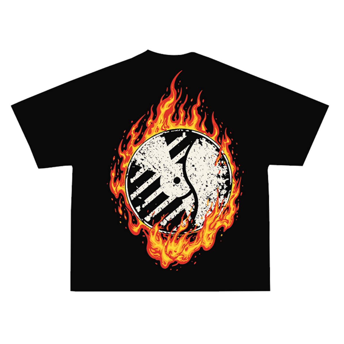 DEL RECORDS FLAMES TEE